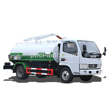 Dongfeng 4x2 4CBM Caminhões de tanque de esgoto de esgoto Caminhão de limpeza de esgoto de sucção